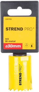 Lyukfúró Strend Pro BHS44, 30 mm, M3 Bi-metal, fém lyukfúró, fűrész típusú