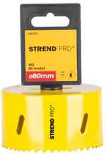 Vyrezávač Strend Pro BHS44, 80 mm, M3 Bi-metal, korunka do kovu, pílový