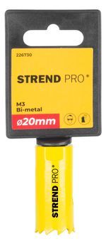Vyrezávač Strend Pro BHS44, 20 mm, M3 Bi-metal, korunka do kovu, pílový