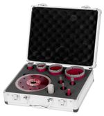 Hole Saw Set Strend Pro Premium, 6-8-10-20-35-50-68 mm, adapter, hole enlarging cutter, disc, M14, d