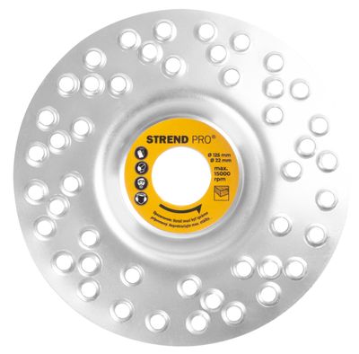 Disc Strend Pro, 125 mm, grinding for wood, with holes, for angle grinder