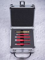 Sada vyrezávačov Strend Pro Premium, 6-8-10-12 mm, HEX, 6 mm vrták do skla diamant, korunky, professional