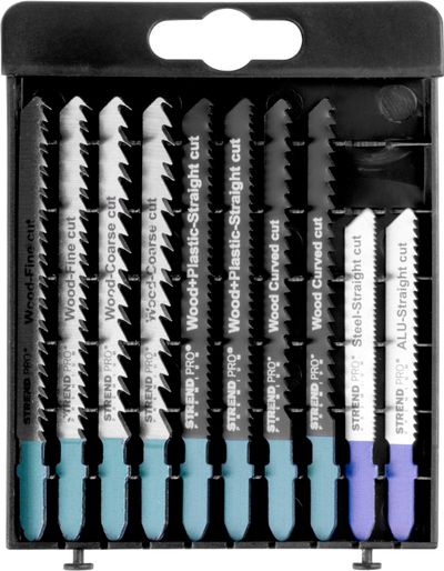 Lapok szúrófűrészhez Strend Pro Premium, készlet, mix, 10 db