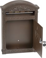 Mailbox Edgar, 315x95x445 mm, brown