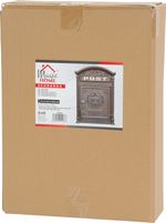 Mailbox Edgar, 315x95x445 mm, brown