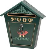 Mailbox Albert, 360x90x380 mm, green
