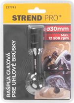 Rasp Strend Pro RSP41, for wood, 30 mm, for angle grinder, spherical, black