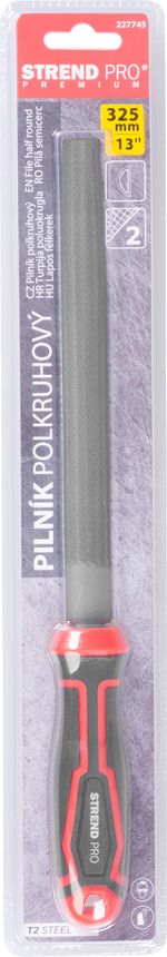 Reszelő Strend Pro Premium ComfortGrip DL622, 325 mm, félköríves