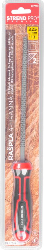 Reszelő Strend Pro Premium ComfortGrip DL653, 325 mm, négyszögletes