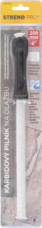 Reszelő Strend Pro, karbid, csempéhez, 200 mm, félköríves