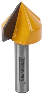 Wood Router Bit Strend Pro S8 mm, YC1308, for top router, D25.40 H25.40, 90°