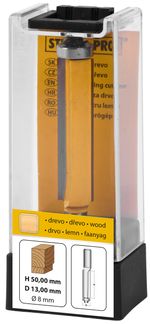 Wood Router Bit Strend Pro S8 mm, YC1405, for top router, D13 H50