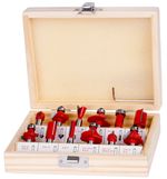 Router Bit Set Strend Pro, 12-piece, in box, for wood, 8 mm