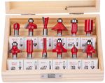 Router Bit Set Strend Pro, 12-piece, in box, for wood, 8 mm
