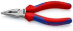Pliers KNIPEX 08 22 145 SB, 145 mm, narrow, flat, combination