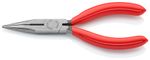 Pliers KNIPEX 25 01 140, 140mm, half-round, straight, for radio technology