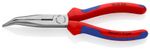 Pliers KNIPEX 26 22 200, 200mm, half-round, bent, narrow