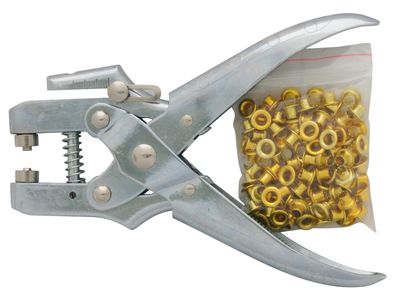 Eyelet pliers Strend Pro, 180mm, + rivets 100pcs