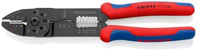 Kliešte KNIPEX 97 22 240 SB, 240 mm, 0.5-6.0mm/AWG 20-10, lisovacie