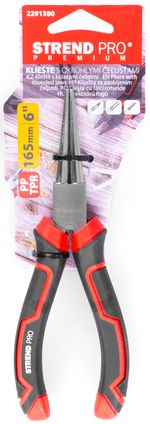 Fogó Strend Pro Premium ComfortGrip DL415, 160 mm, kerek pofákkal, egyenes, biztosítógyűrűkhöz