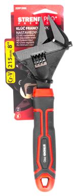 Csavarkulcs Strend Pro Premium ComfortGrip DL26001, 215 mm, állítható, francia