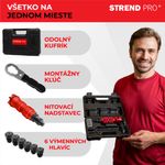 Adapter Strend Pro Premium, fúróhoz, 1/4", 2,4 - 6,4 mm, szegecselő, popszegecsekhez, kofferben