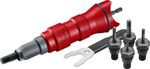 Fúrófej toldalék Strend Pro Premium, 1/4", M3 - M10, szegecselő, anyaszegecsekhez, bőröndben