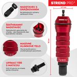 Adapter Strend Pro Premium, fúróhoz, 1/4", M3 - M10, szegecselő, anyacsavar szegecsekhez, kofferben