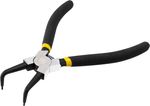 Kliešte Strend Pro P0182B 180 mm, na hriadeľ a poistné krúžky, ohnuté