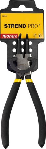 Pliers Strend Pro P0182B, 180 mm, for shafts and circlips, bent