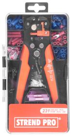 Pliers Strend Pro AWS 338, blanking + set of 230 pcs of terminals