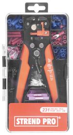 Pliers Strend Pro AWS 338, wire stripping + set of 230 pcs terminals