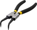 Kliešte Strend Pro P0182D 180 mm, na hriadeľ a poistné krúžky, ohnuté