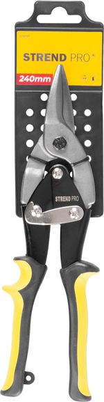 Shears Strend Pro PL653, 240 mm, for sheet metal, short, straight
