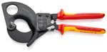 Cable cutters KNIPEX 95 36 280, 280 mm, 52mm/380mm2, with latch, VDE