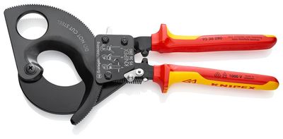 Klieste kablove KNIPEX 95 36 280, 280 mm, 52mm/380mm2, so zapadkou, VDE