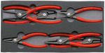 KNIPEX 00 20 01 V02 Pliers Set, for retaining rings, in foam, 6-piece