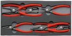 KNIPEX 00 20 01 V02 Pliers Set, for retaining rings, in foam, 6-piece