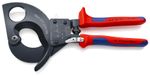 Cable cutters KNIPEX 95 31 280, 280 mm, 52mm/380mm2, with latch