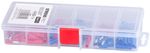 Electrical Connector Set Strend Pro TS411, for cables, with insulation sleeves, 144 pcs