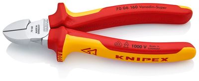 Klipe KNIPEX 70 06 160, 160 mm, VDE 1000V, scissors