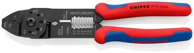 Klieste KNIPEX 97 21 215 B, 215 mm, 0.5-2.5mm/AWG 20-14, lisovacie