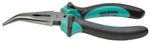 Pliers Whirlpower® 15603-211, 160 mm, bent, long nose, Cr-V, Satin, DIN5745