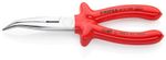 Pliers KNIPEX 26 27 200, 200mm, semi-round, bent, narrow, CrV, VDE 1000V