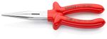 Pliers KNIPEX 26 17 200, 200mm, half-round, straight, narrow, CrV, VDE 1000V