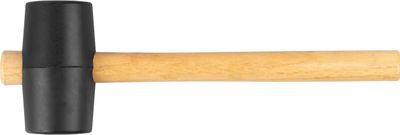 Rubber hammer 450 g Strend Pro, wooden handle