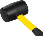 Strend Pro HM211 450 g, 32,5 cm, gumikalapács, BlackHead, fémnyéllel, TPR