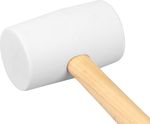 Rubber hammer whitehead  680 g Strend Pro, wooden handle
