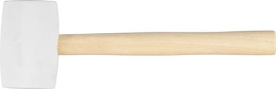 Rubber hammer whitehead  450 g Strend Pro, wooden handle