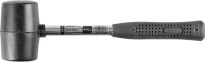 Strend Pro HM213 450 g, gumikalapács, BlackHead, fémnyéllel